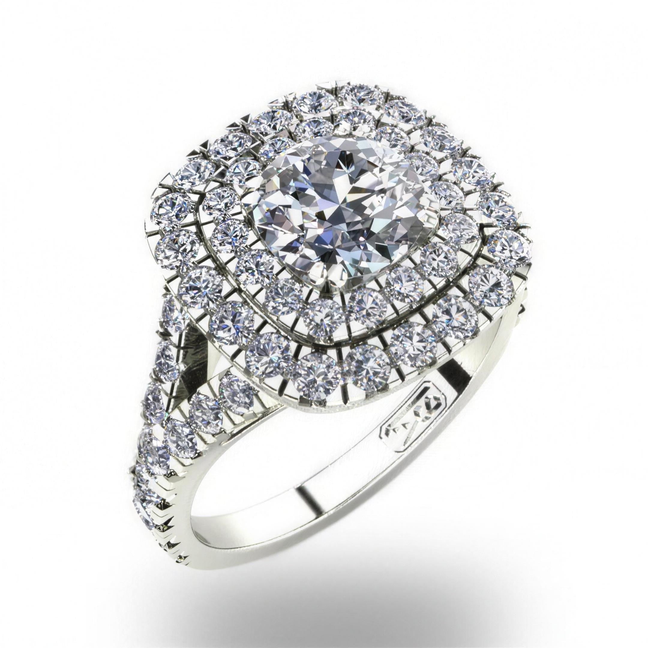 'Emma' Round Brilliant Cut Engagement Ring