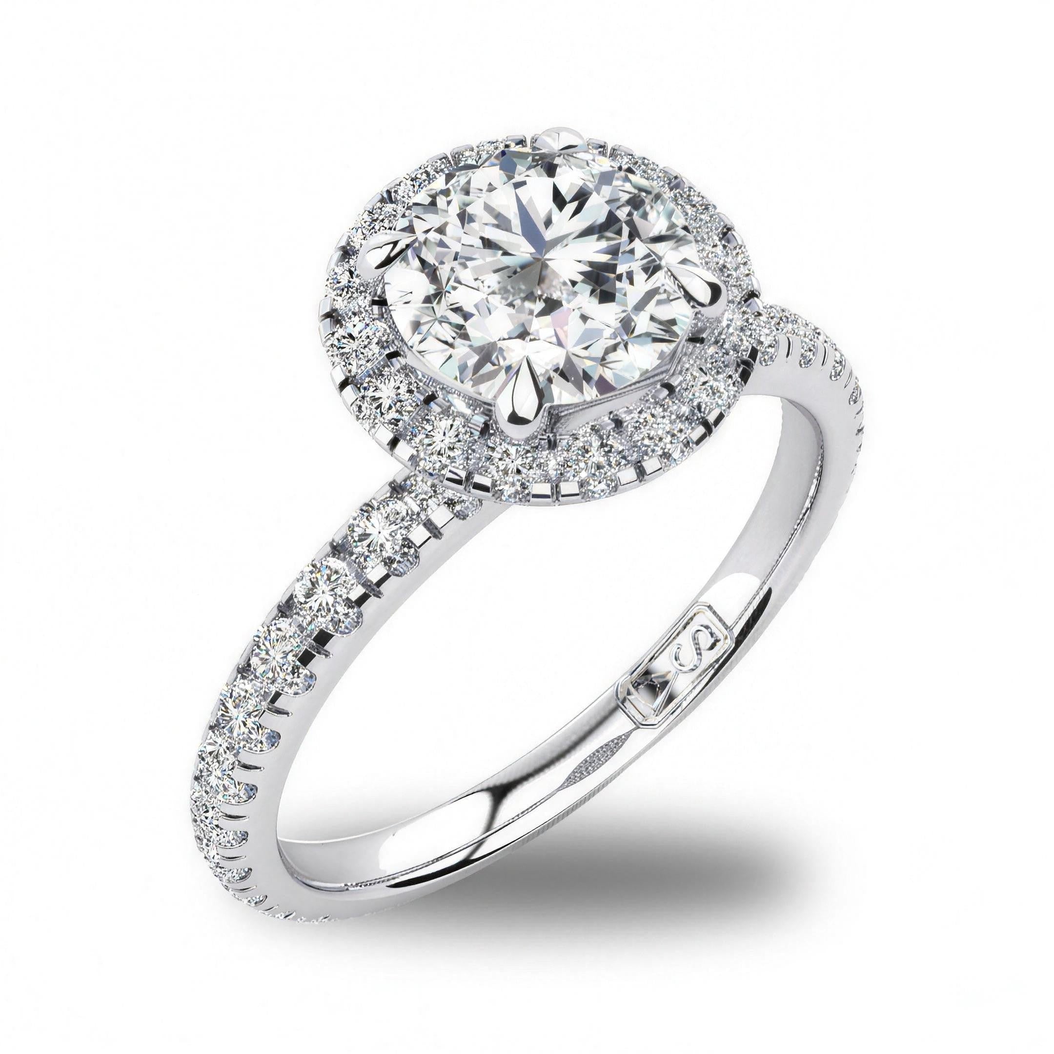 'Skye' Round Brilliant Cut Engagement Ring