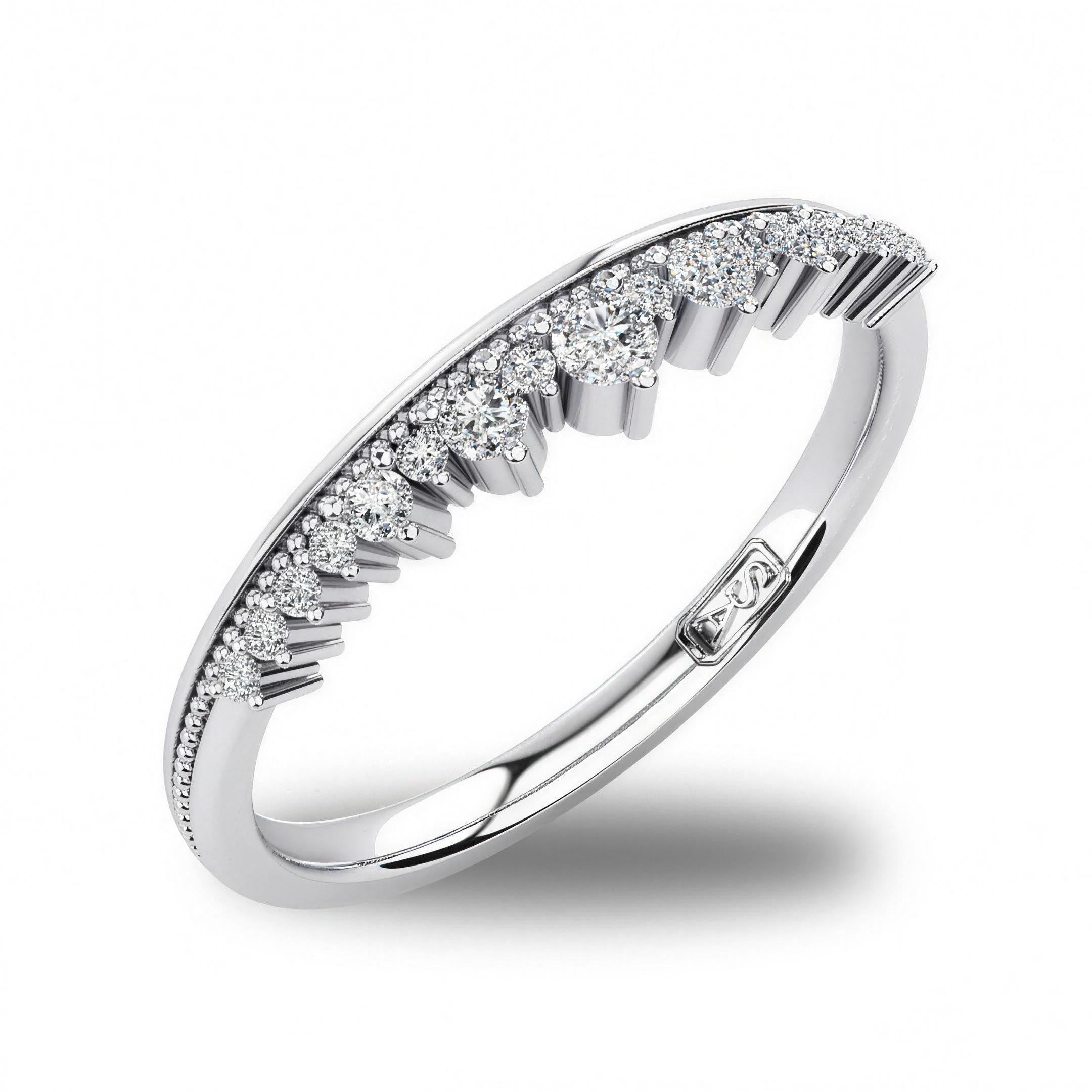 'Venus' Diamond Wedding Band