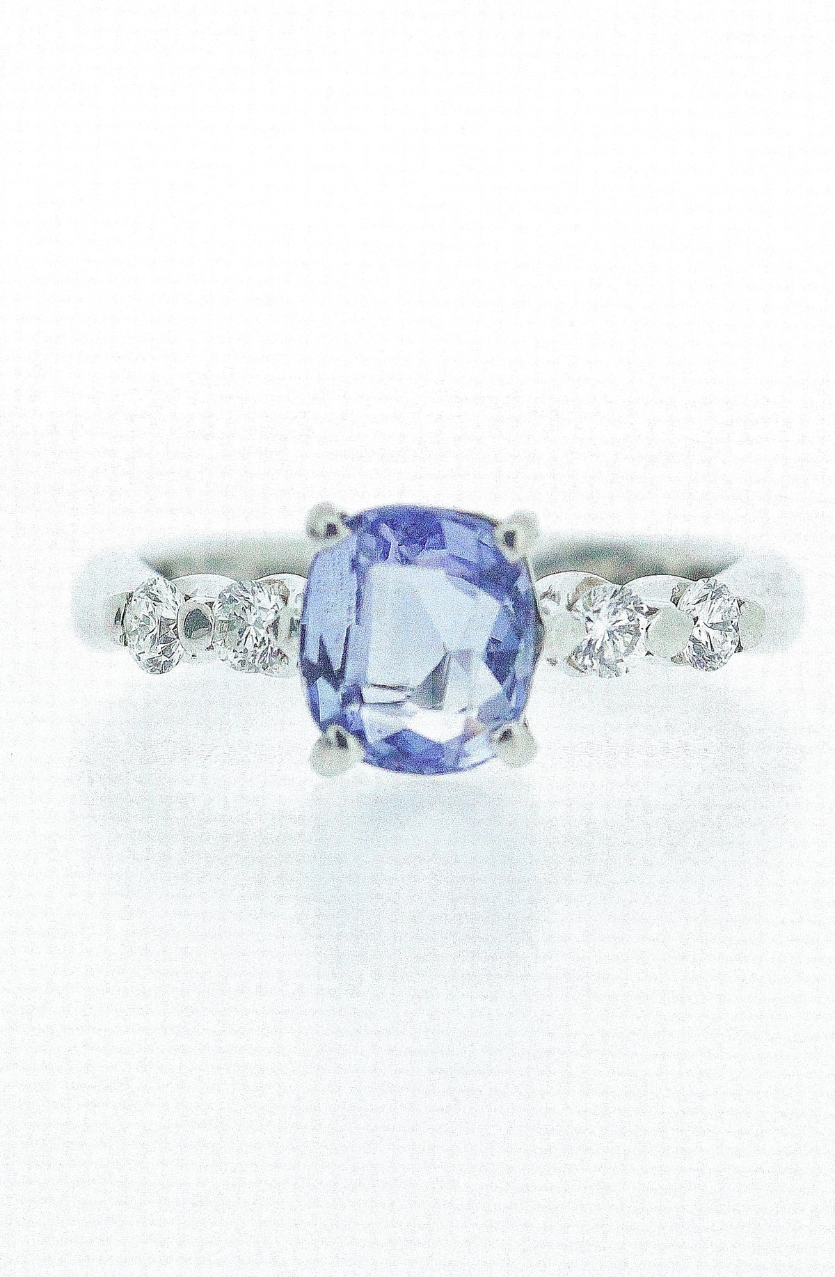 2.04ct Sapphire and Diamond Ring