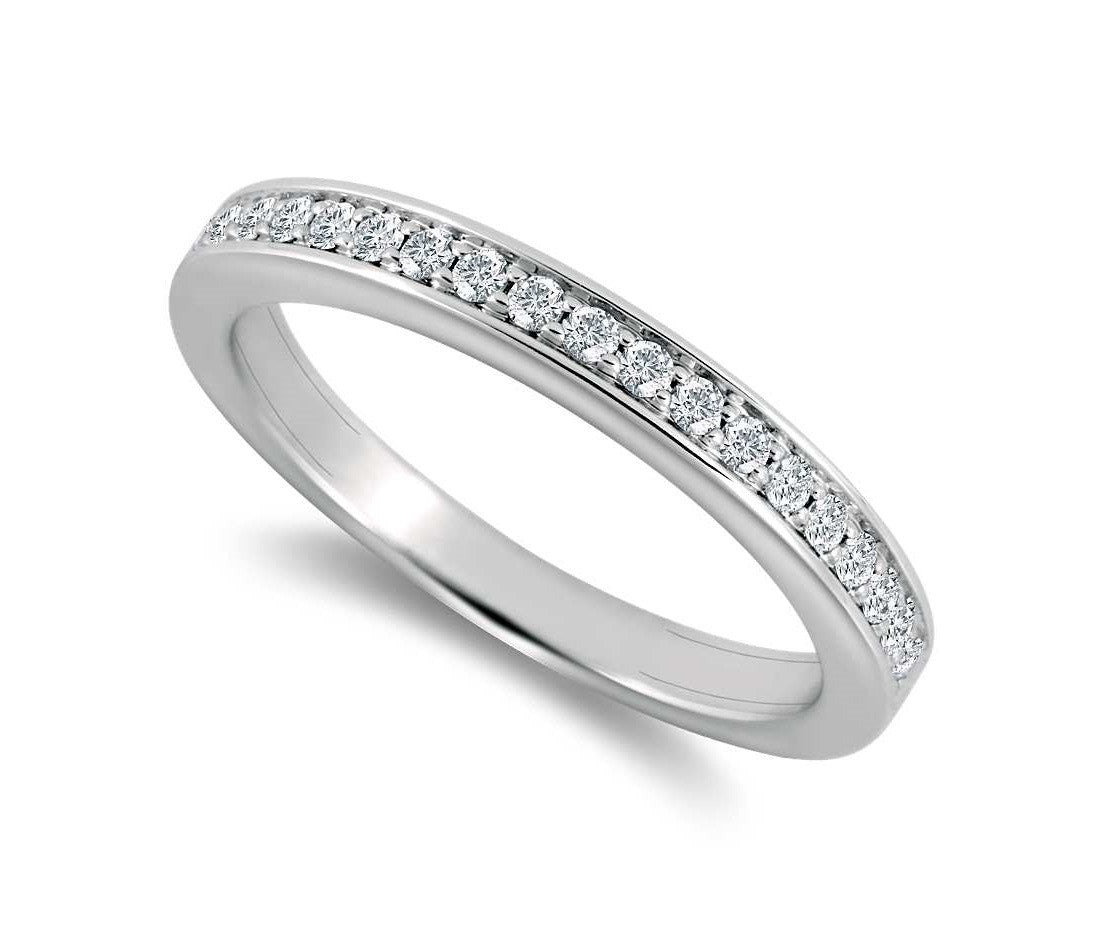Round Brilliant Grain Set Half Band