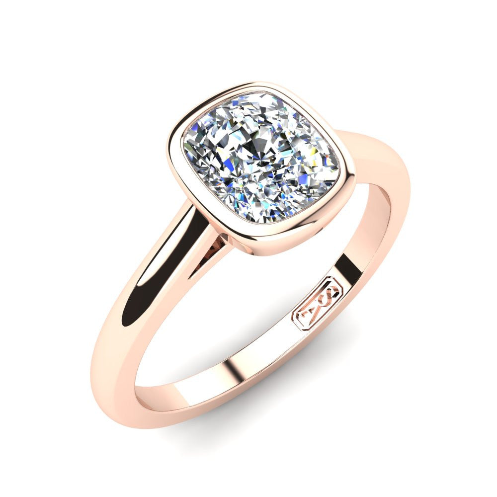 'Abbie' Cushion Cut Engagement Ring