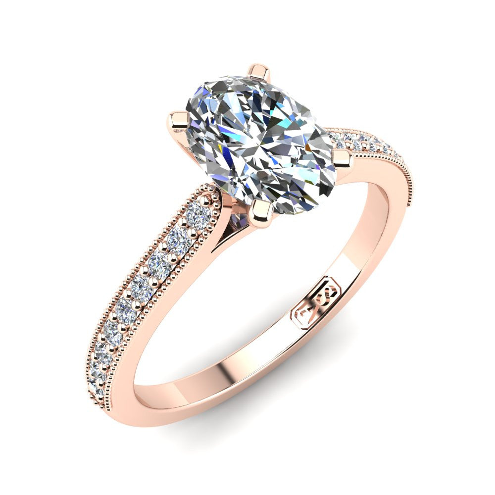 'Nadia' Oval Cut Engagement Ring