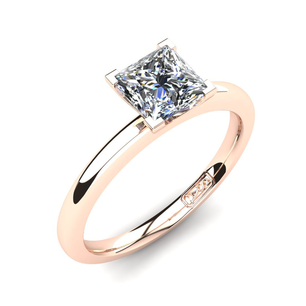 'Casey' Princess Cut Engagement Ring