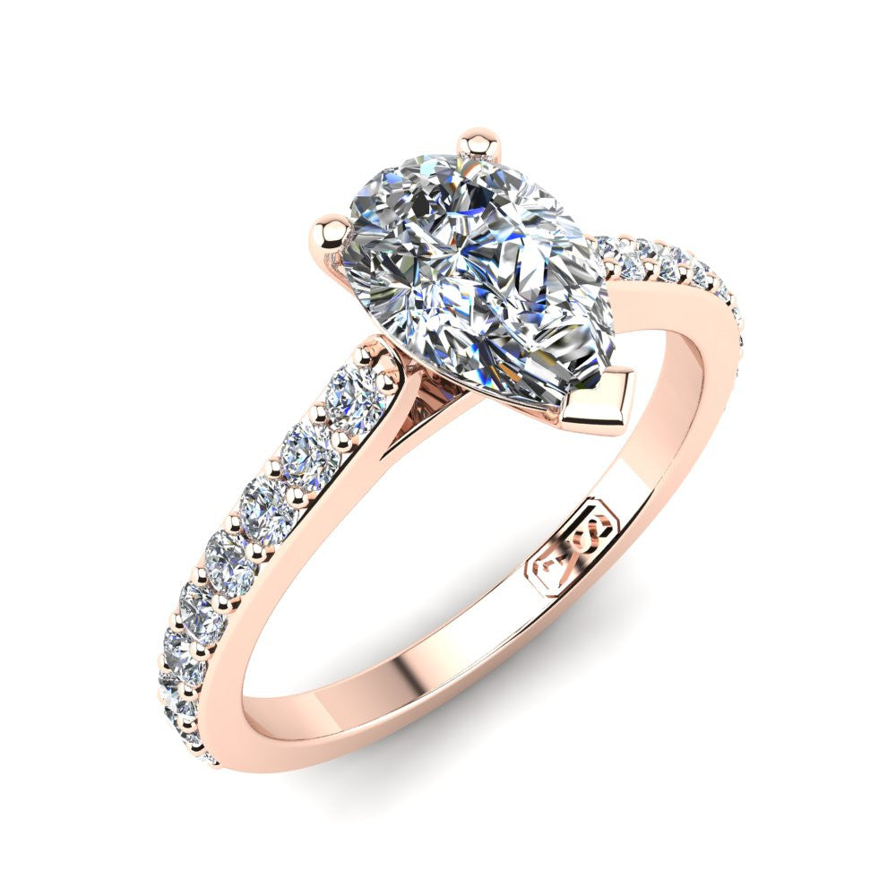 'Sasha' Pear Cut Engagement Ring