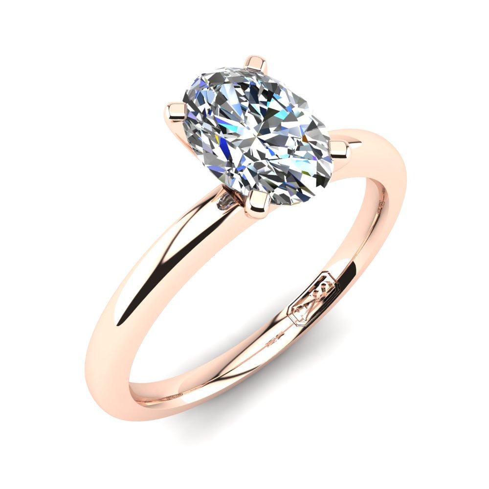 'Casey' Oval Cut Engagement Ring