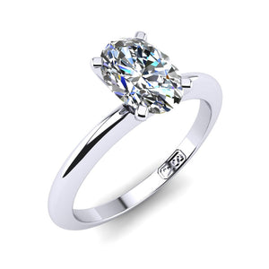 'Nicole' Oval Cut Engagement Ring