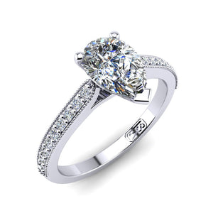 'Nadia' Pear Cut Engagement Ring