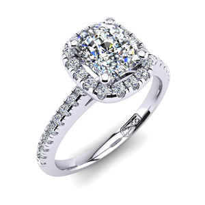 'Jenna' Cushion Cut Engagement Ring