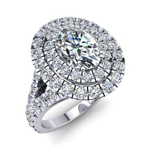 'Emma' Oval Cut Engagement Ring