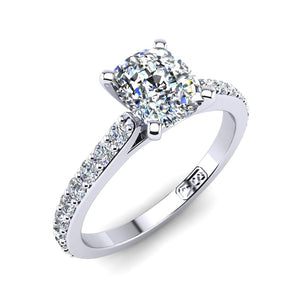 'Sasha' Cushion Cut Engagement Ring