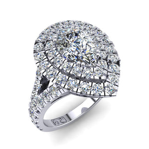 'Emma' Pear Cut Engagement Ring
