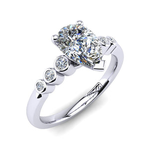 'Riley' Pear Cut Engagement Ring