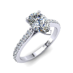 'Sasha' Pear Cut Engagement Ring