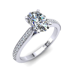 'Nadia' Oval Cut Engagement Ring