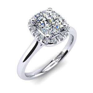 'Lola' Cushion Cut Engagement Ring