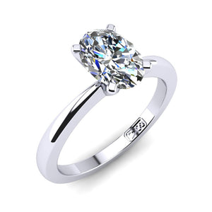 'Grace' Oval Cut Engagement Ring