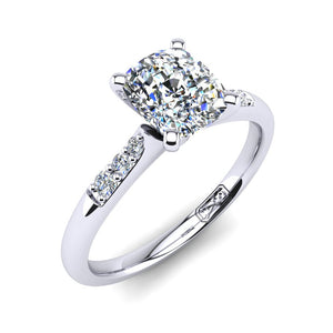 'Hope' Cushion Cut Engagement Ring