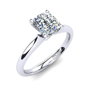 'Delta' Cushion Cut Engagement Ring