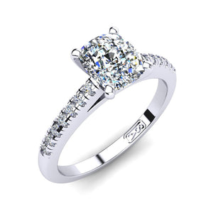 'Julia' Cushion Cut Engagement Ring