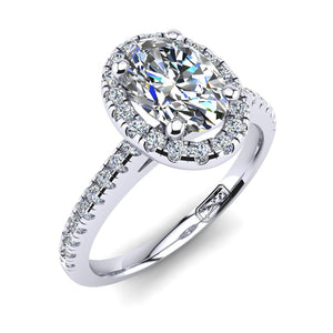 'Jenna' Oval Cut Engagement Ring