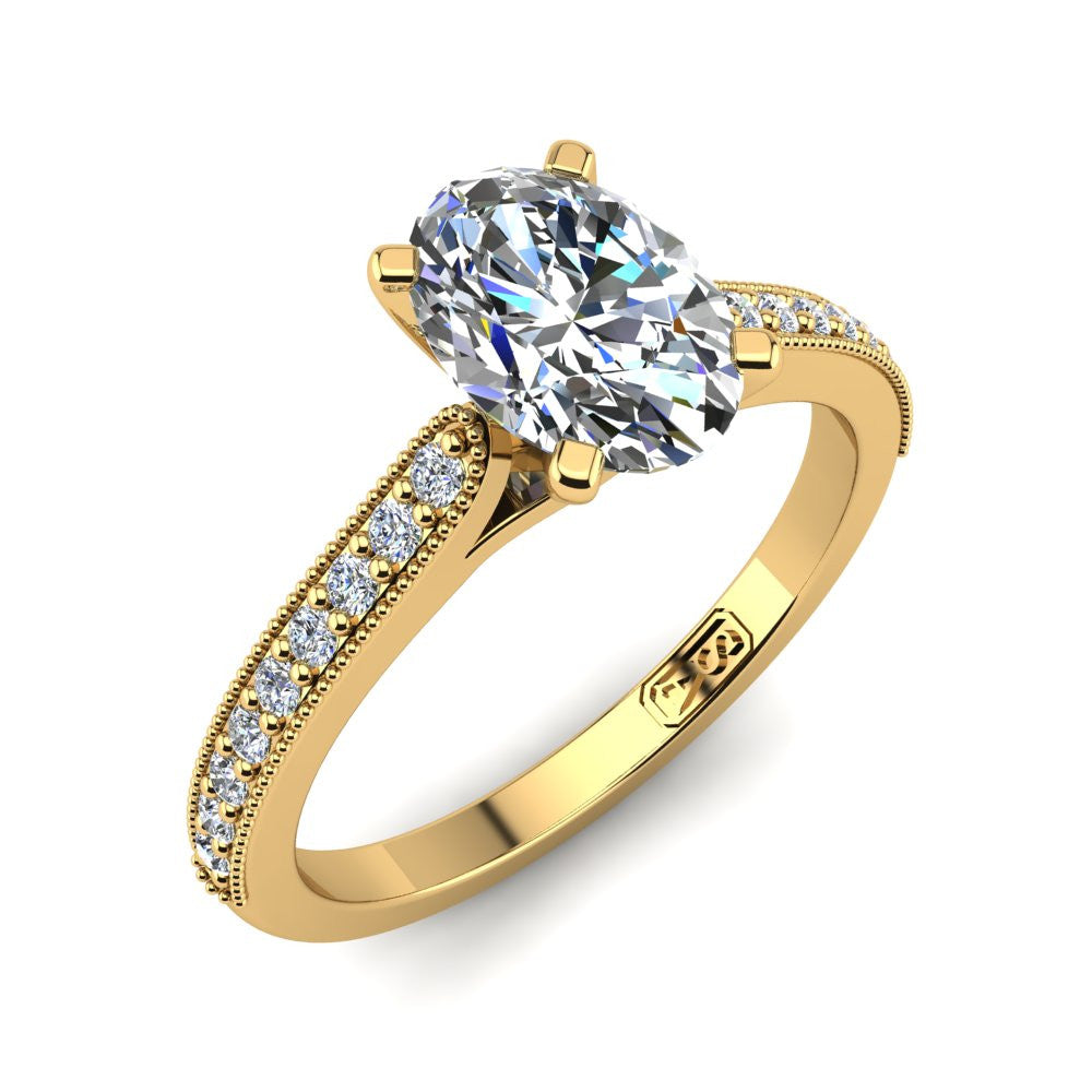 'Nadia' Oval Cut Engagement Ring