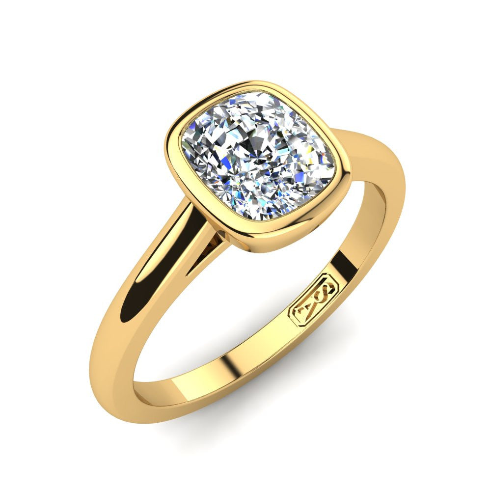 'Abbie' Cushion Cut Engagement Ring