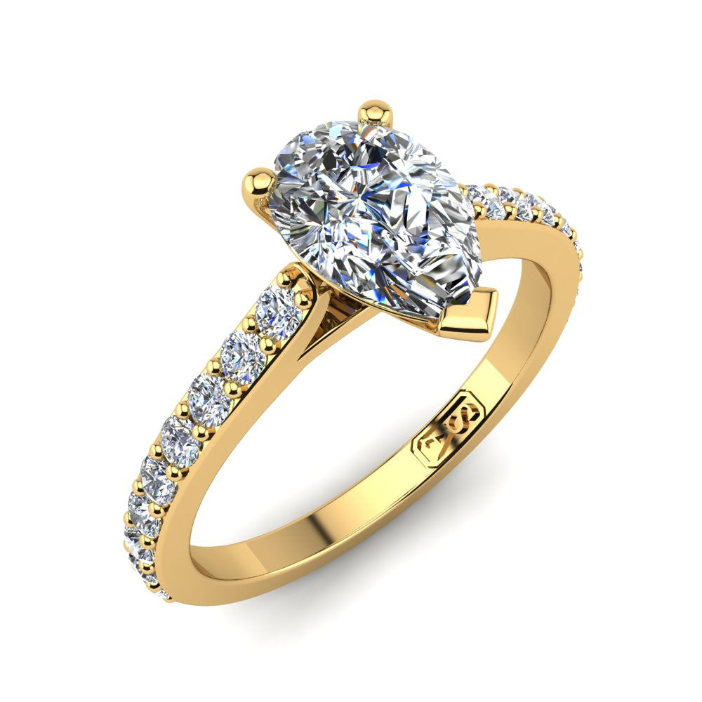 'Sasha' Pear Cut Engagement Ring