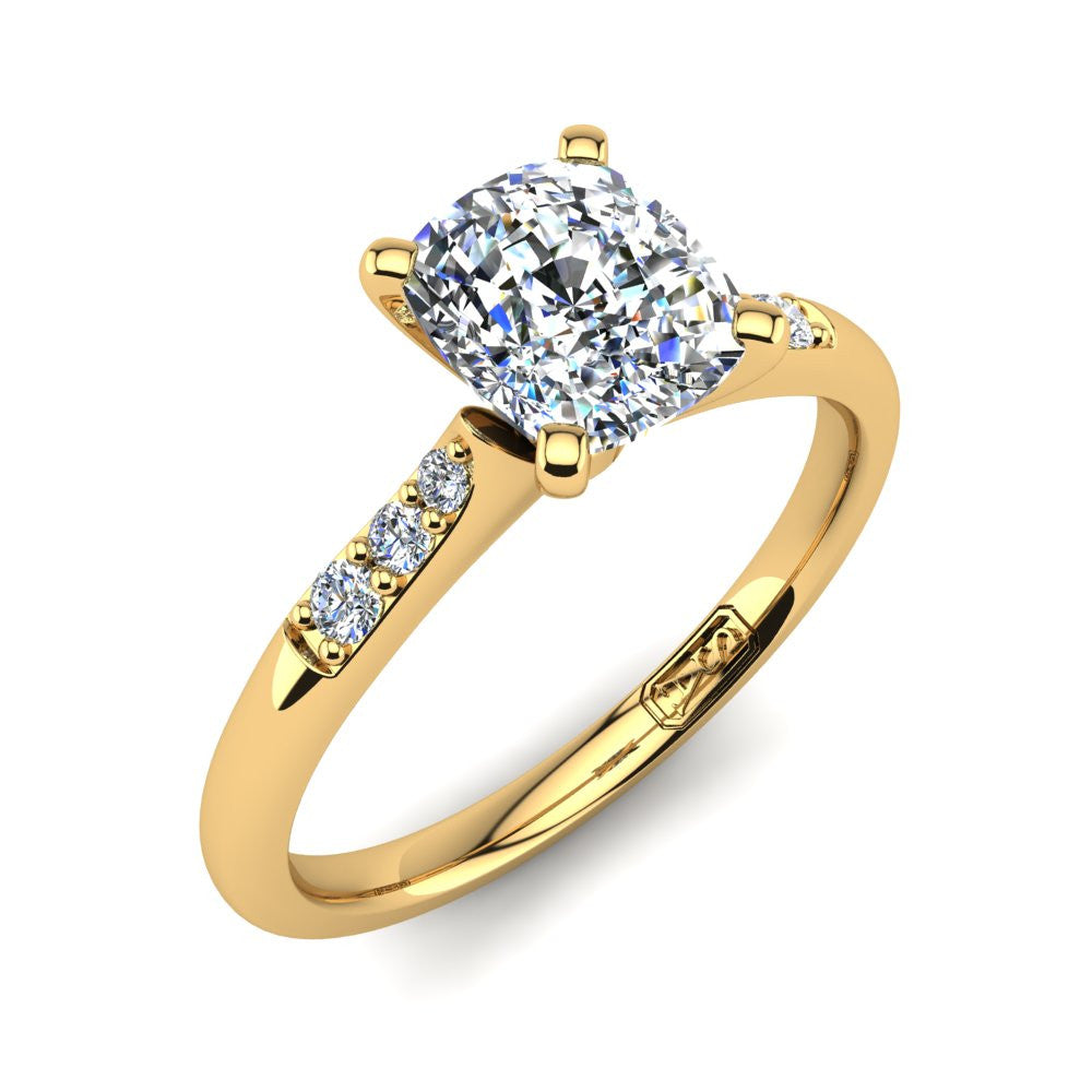 'Hope' Cushion Cut Engagement Ring