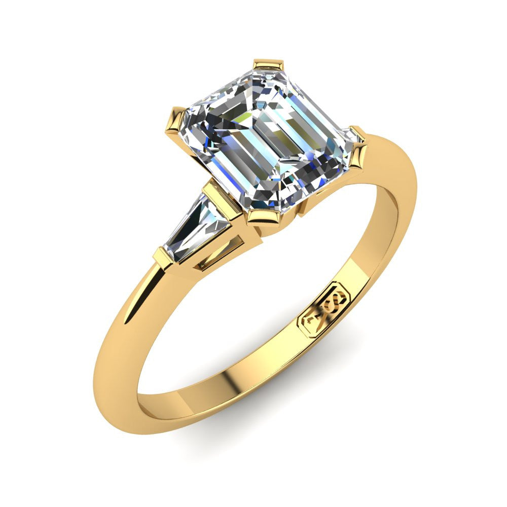 'Marni' Emerald Cut Engagement Ring
