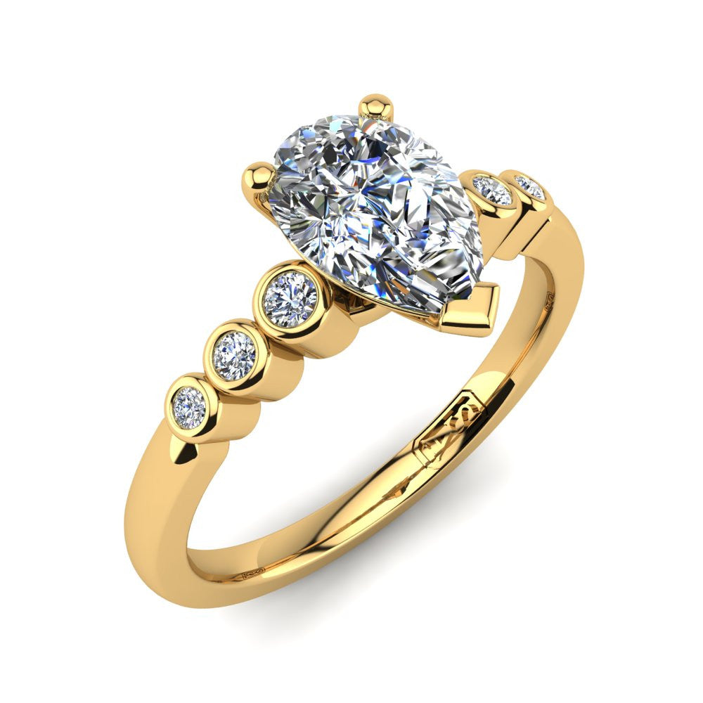 'Riley' Pear Cut Engagement Ring