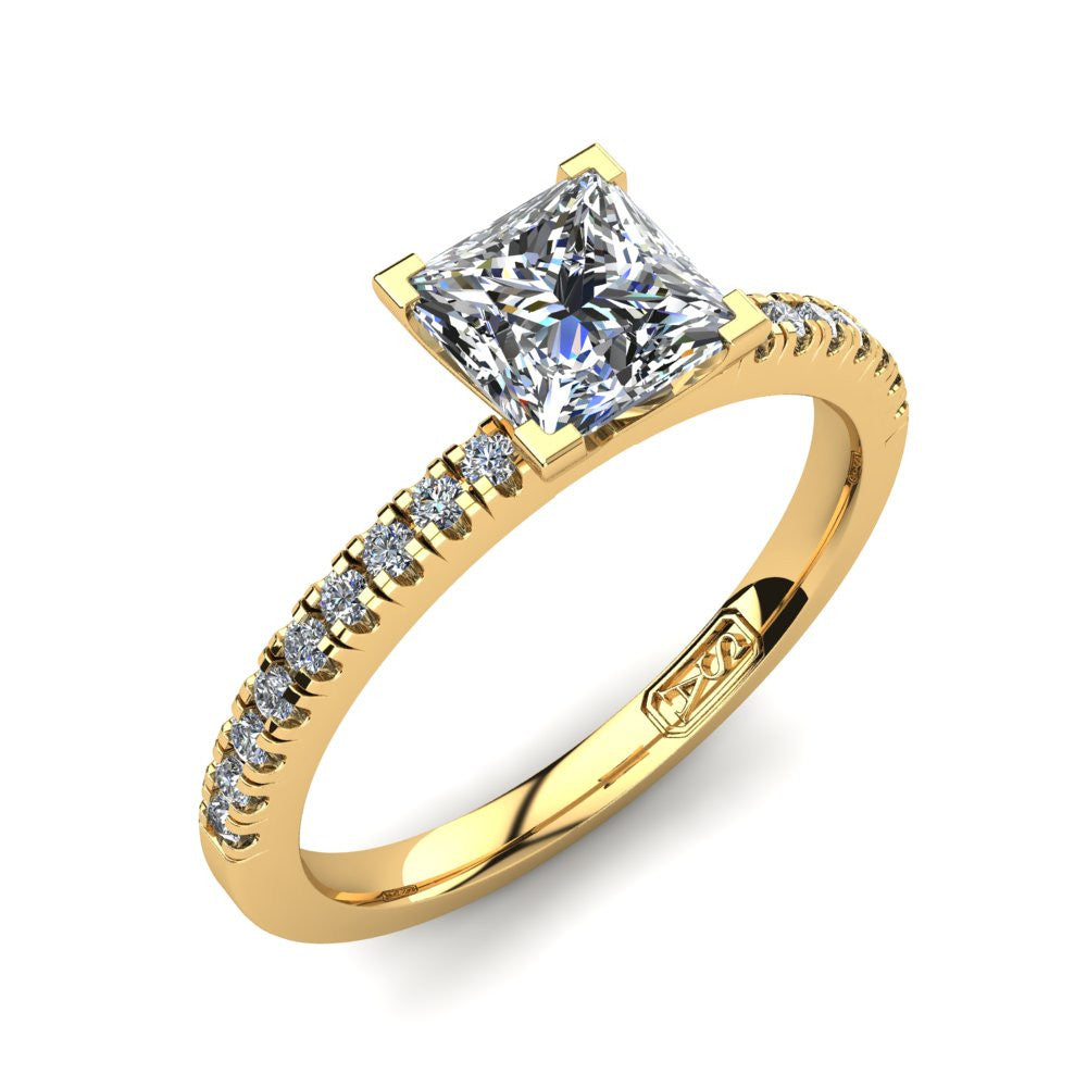 'Chloe' Princess Cut Engagement Ring