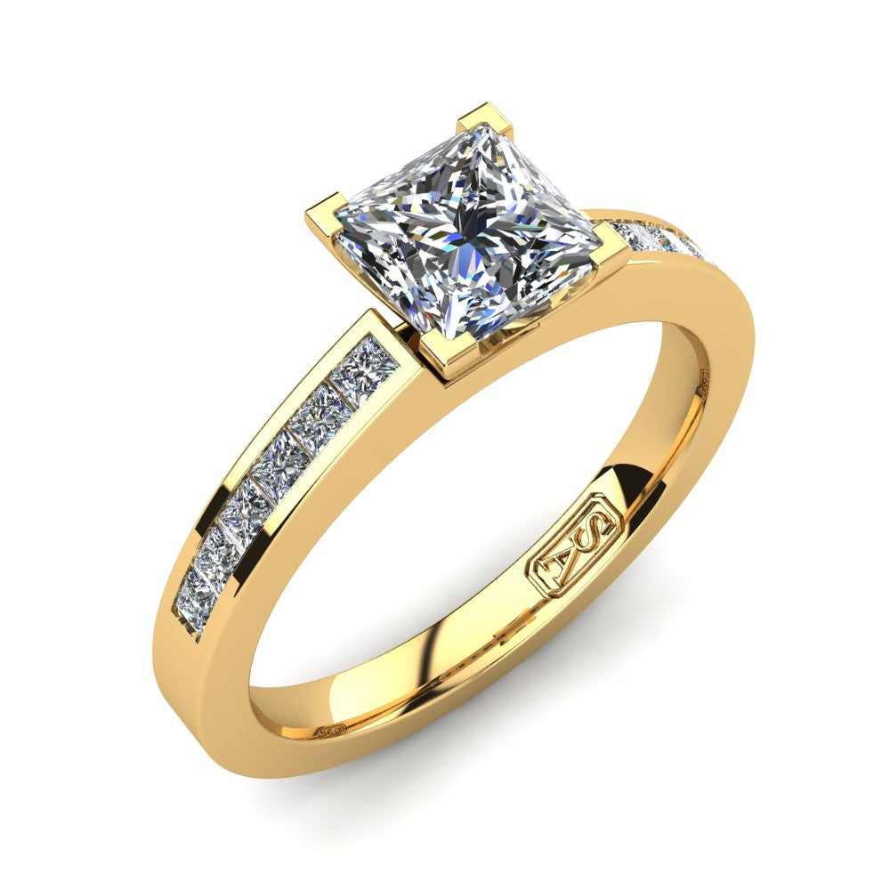 'Lydia' Princess Cut Engagement Ring