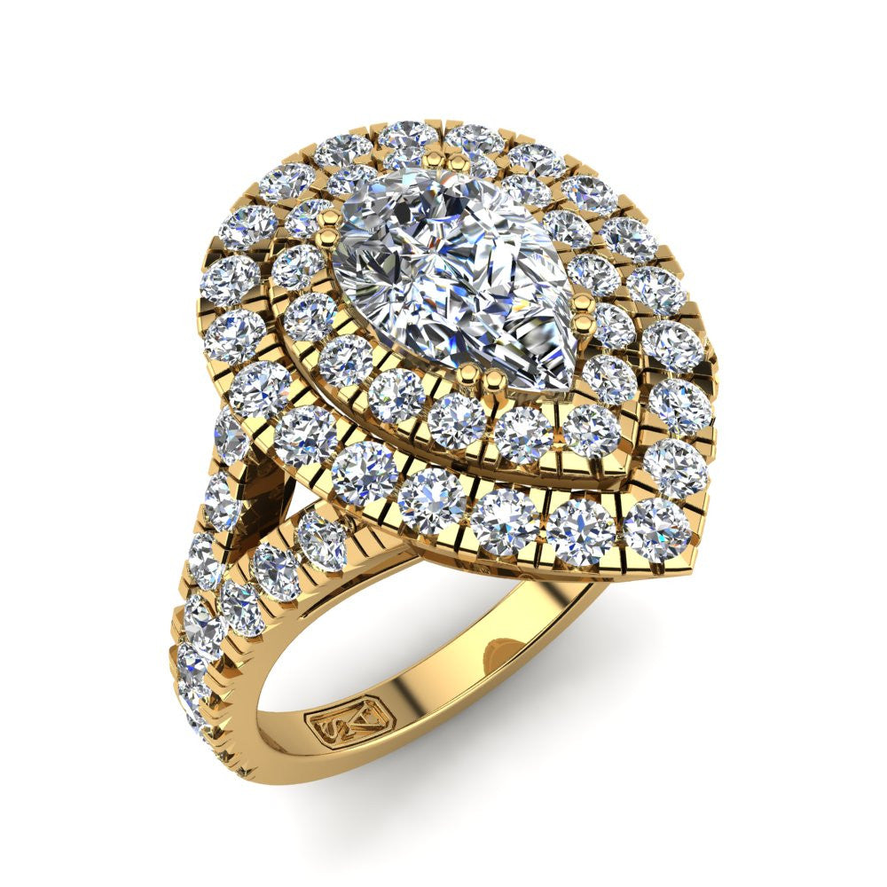 'Emma' Pear Cut Engagement Ring