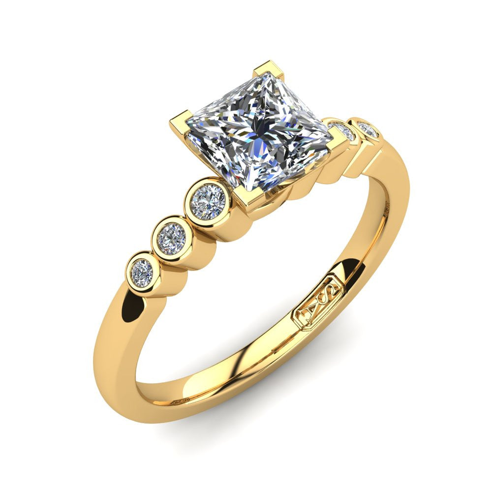 'Riley' Princess Cut Engagement Ring