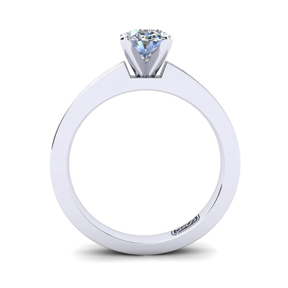 'Lydia' Oval Cut Engagement Ring