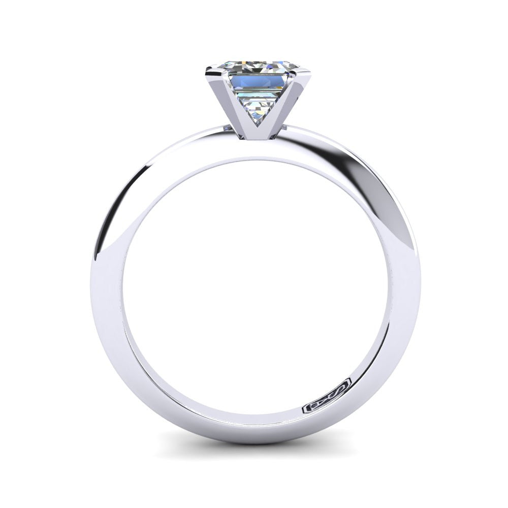 'Nicole' Emerald Cut Engagement Ring