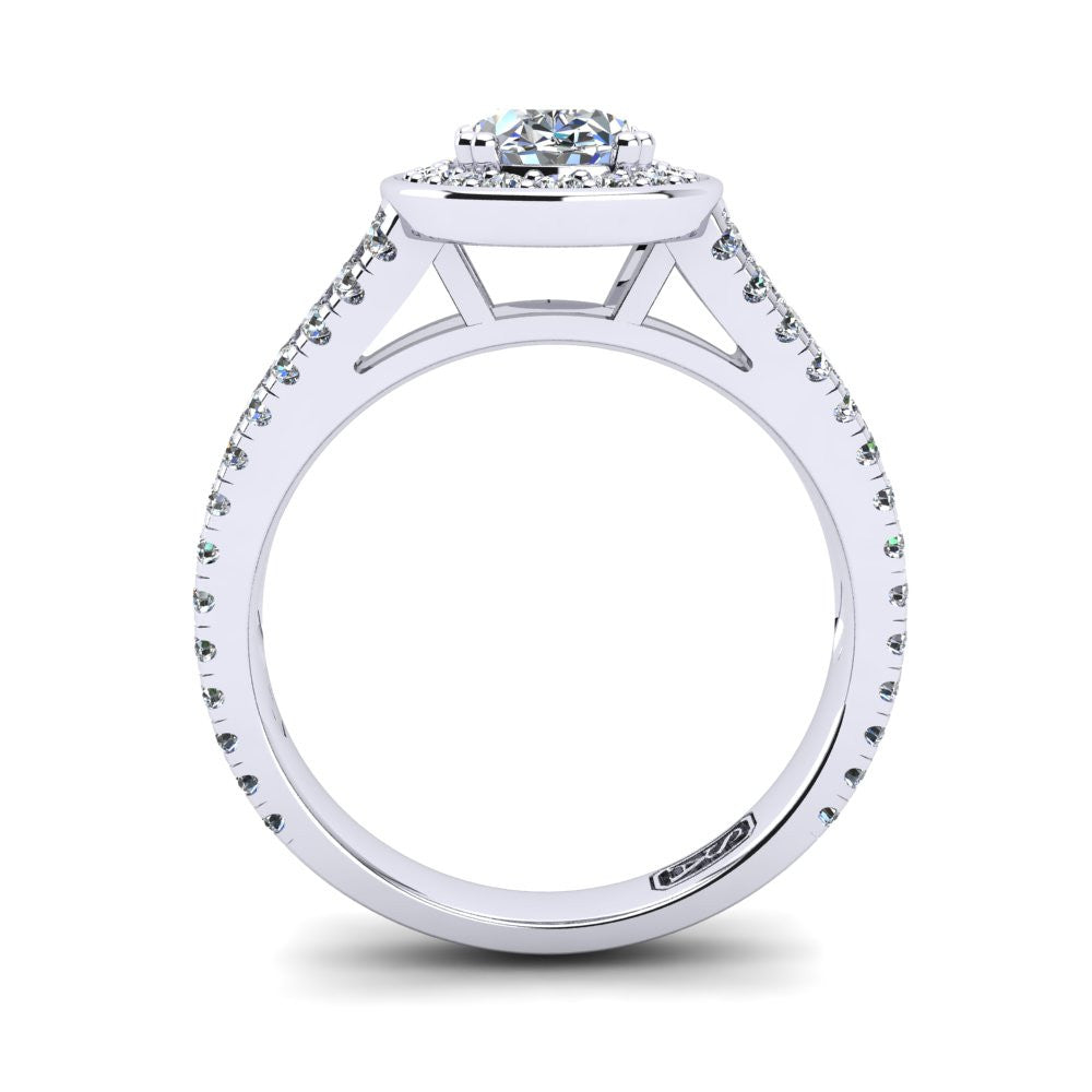 'Flora' Oval Cut Engagement Ring