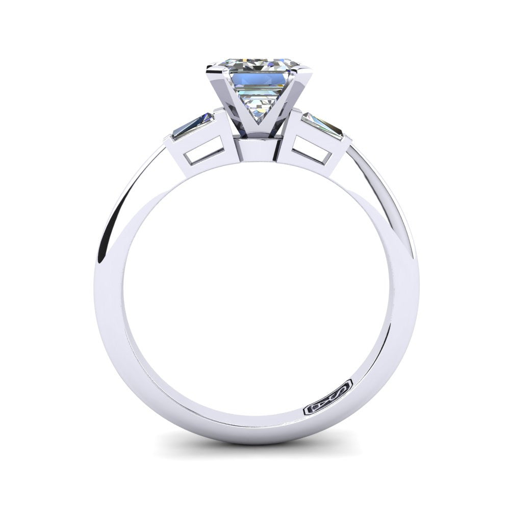 'Marni' Emerald Cut Engagement Ring