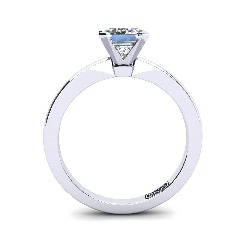 'Grace' Emerald Cut Engagement Ring