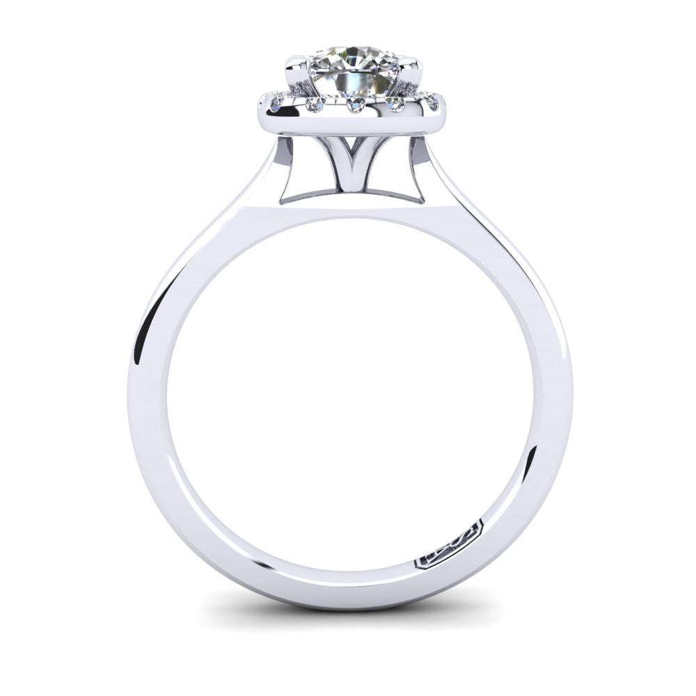 'Lola' Cushion Cut Engagement Ring
