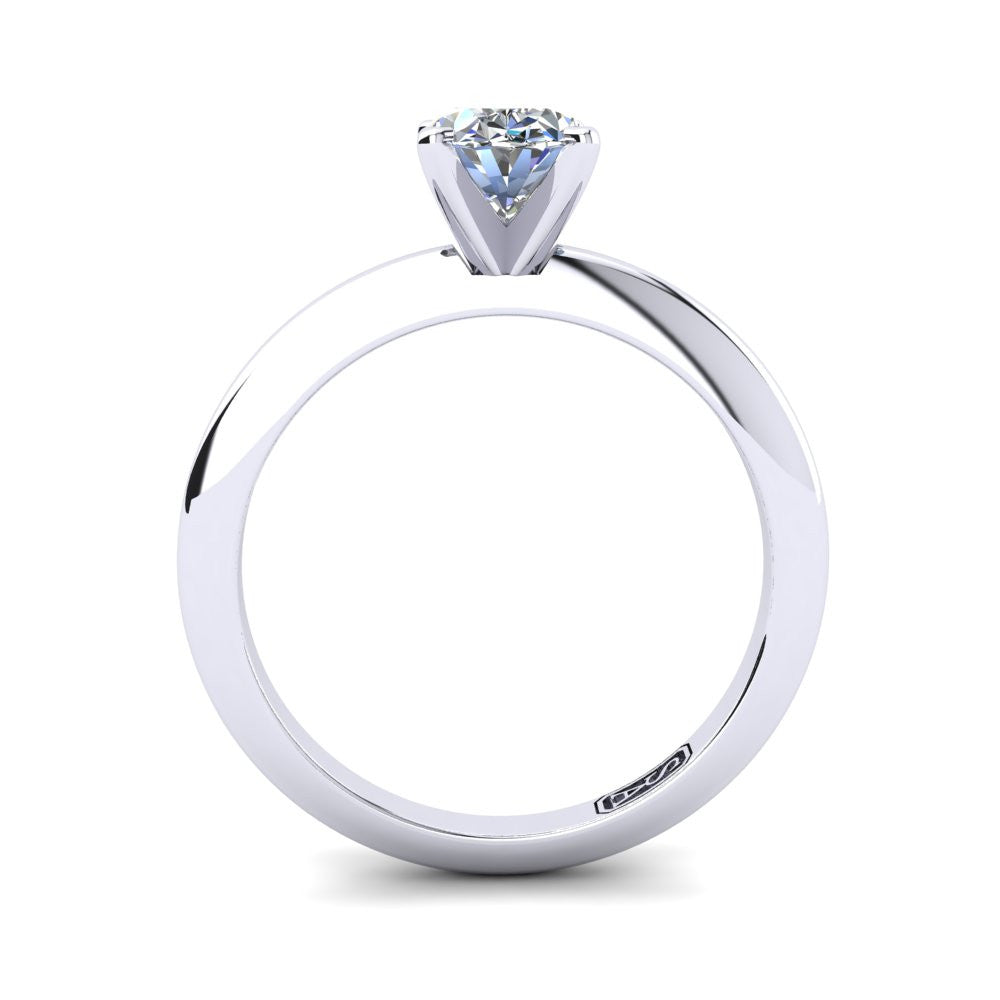 'Nicole' Oval Cut Engagement Ring