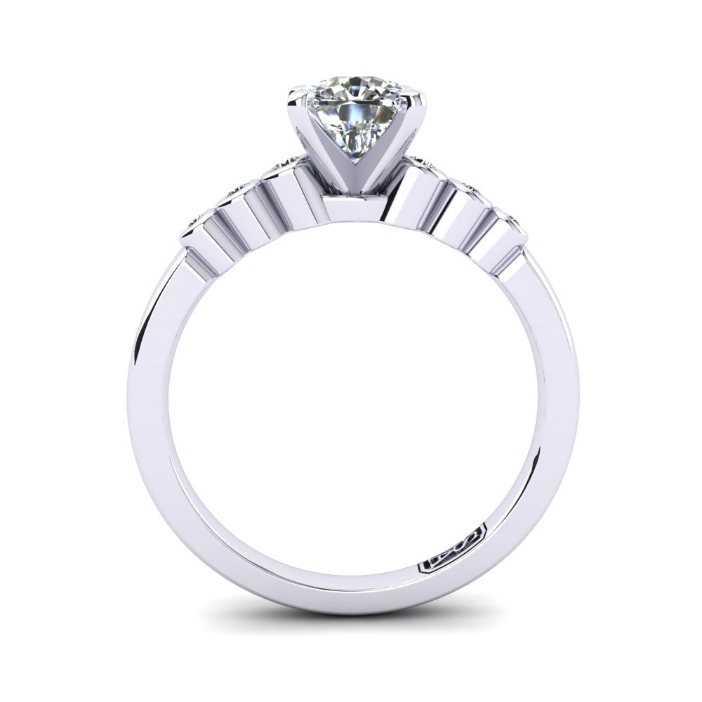 'Riley' Cushion Cut Engagement Ring