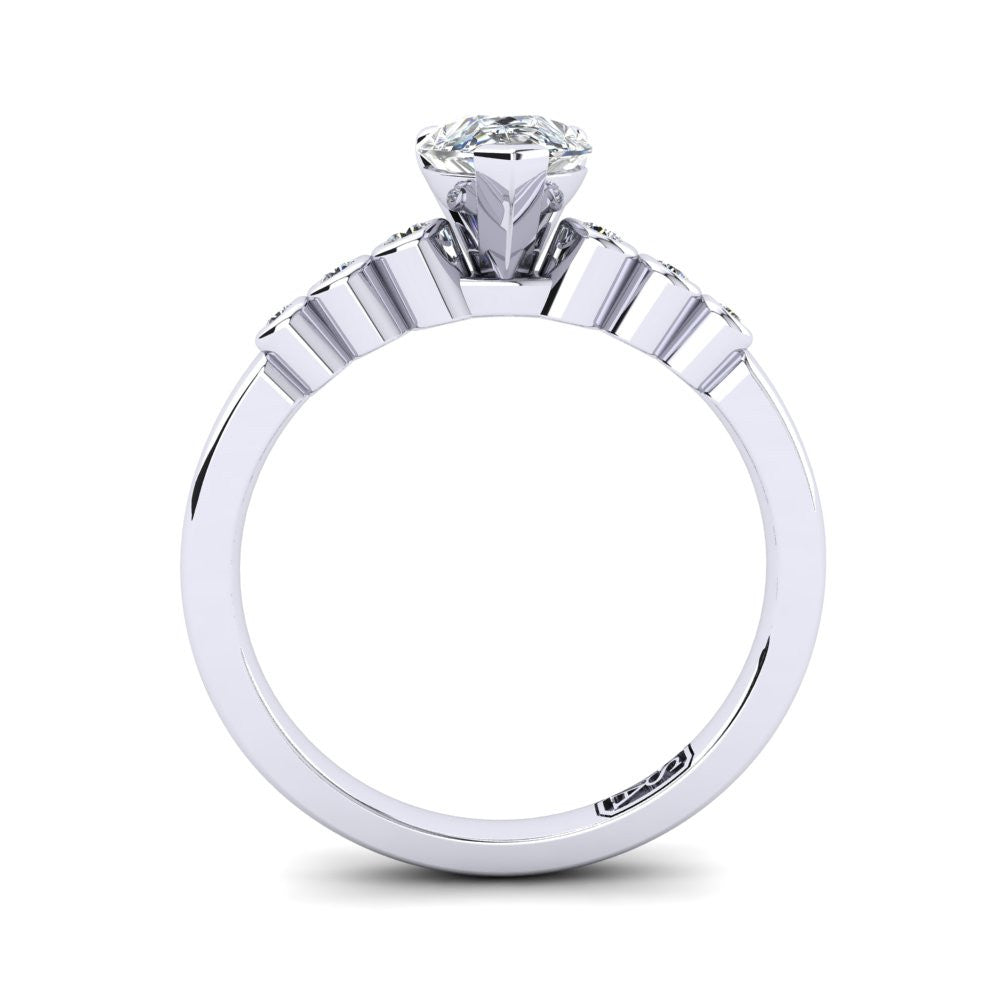 'Riley' Pear Cut Engagement Ring