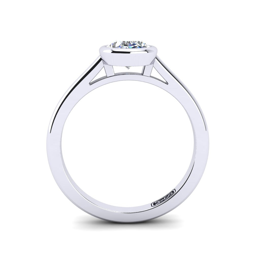 'Abbie' Oval Cut Engagement Ring