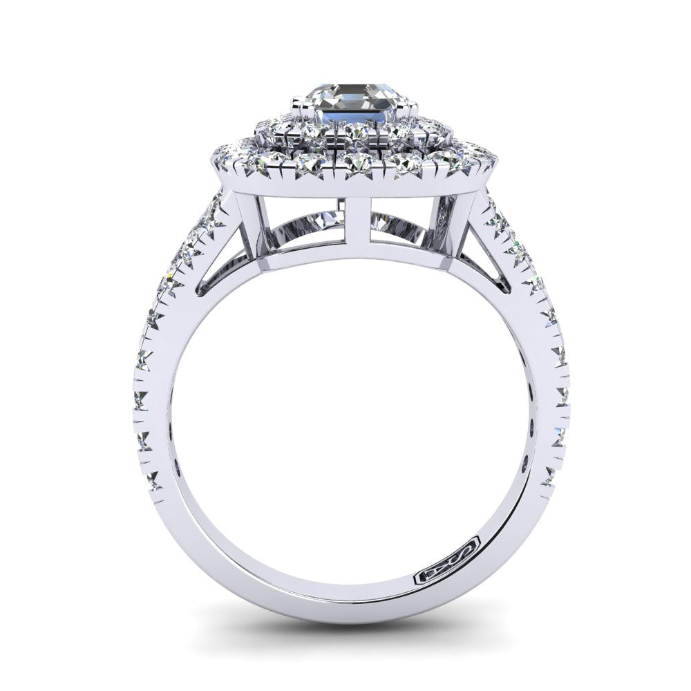 'Emma' Emerald Cut Engagement Ring