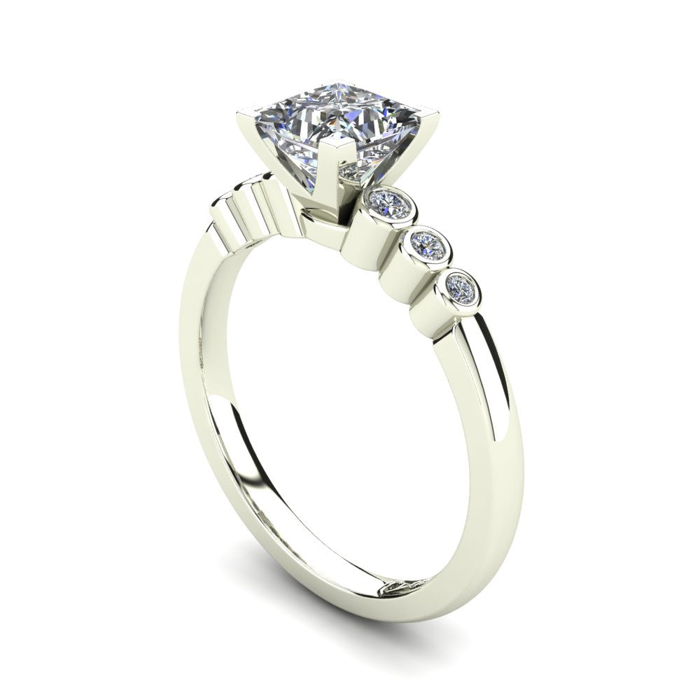 'Riley' Princess Cut Engagement Ring