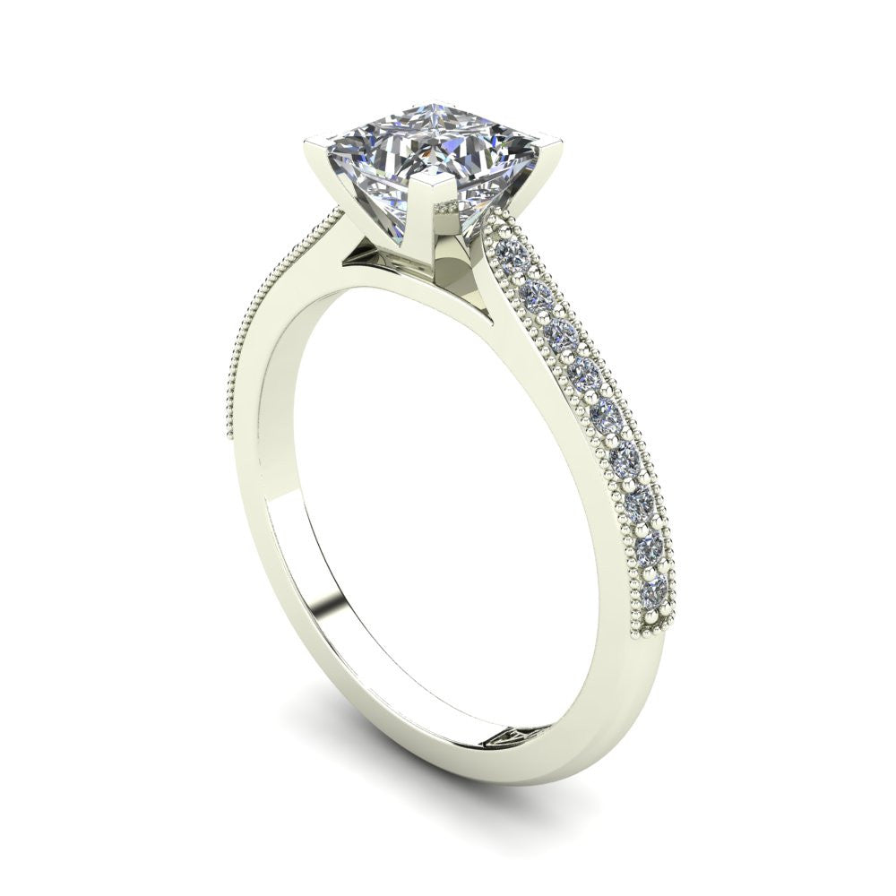 'Nadia' Princess Cut Engagement Ring