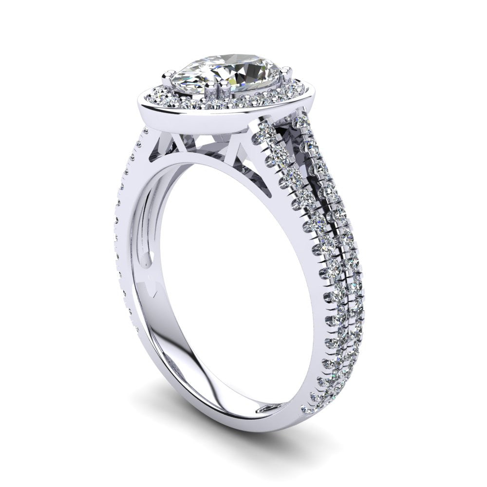 'Flora' Oval Cut Engagement Ring