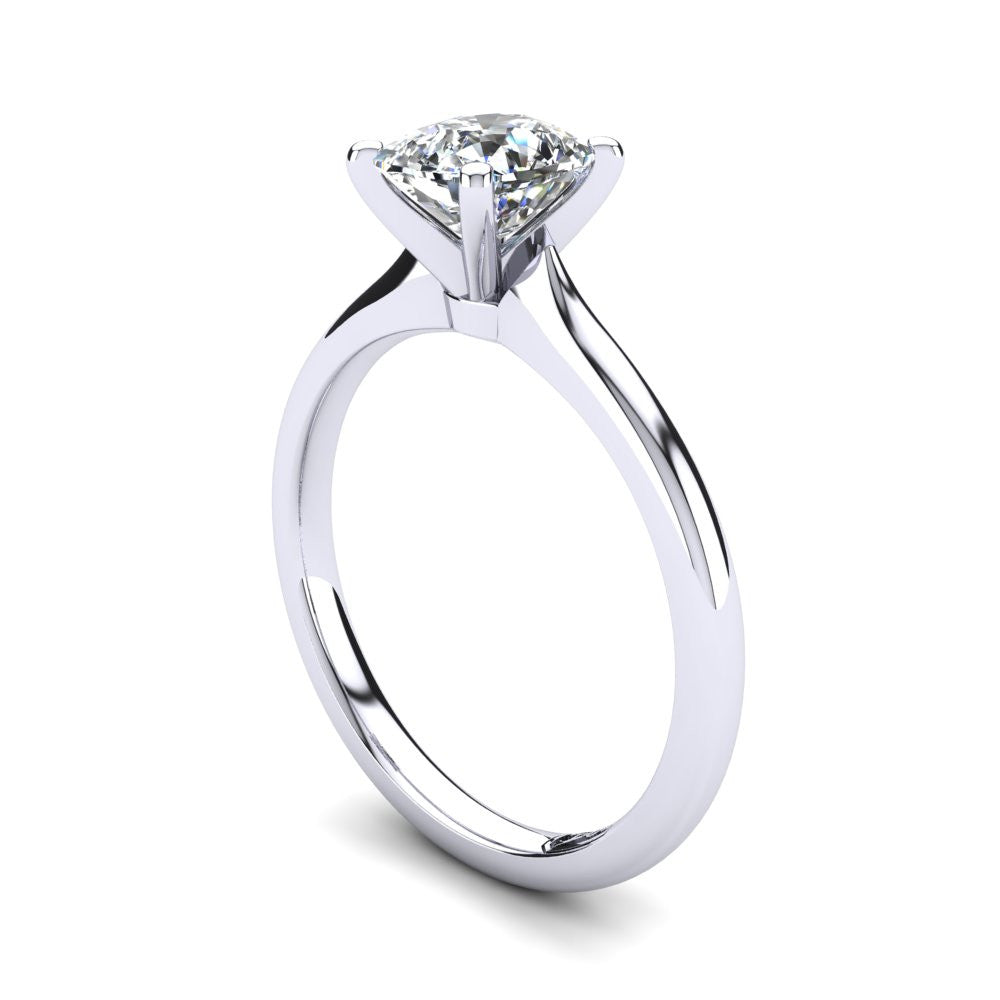 'Delta' Cushion Cut Engagement Ring